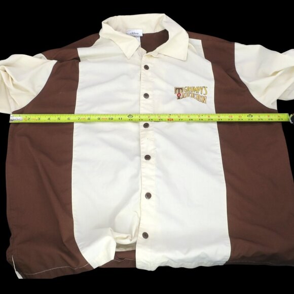 Vintage Disney Resorts Grumpy's Tavern Embroidered Button Bowling Shirt Men's XL - Picture 5 of 9